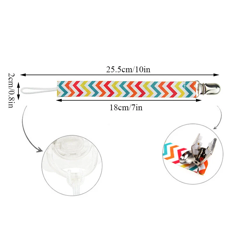 4 Pack Little Baby Dummy Pacifier Clips Pacifier Chain Clip Soother Holder Strap - Image 2 of 4