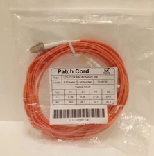 LYNN ELECTRONICS Patch Cord LCLCDUPMM-5M~ 62.5 ORANGE DUPLEX MULTI MODE 5 METERS