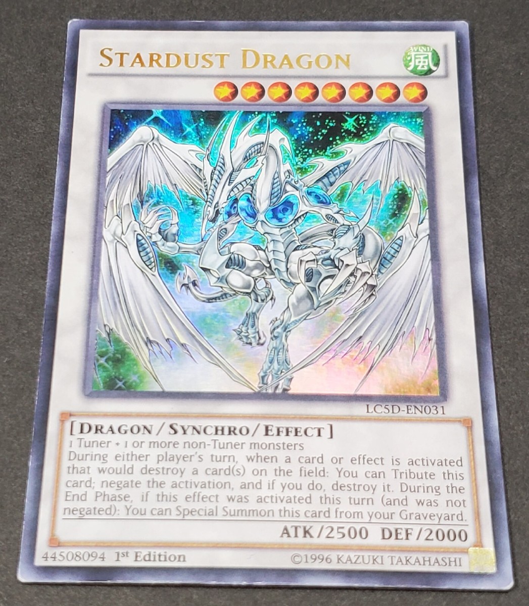 YUGIOH TCG STARDUST DRAGON LC5D-EN031 ULTRA 1ST EDITION | eBay