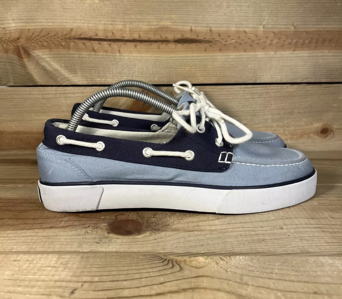 Blue and white 2025 polo shoes