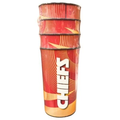 NFL Kansas City Chiefs 4 Pack 22 ounce Full Bleed Plastic Tumblers, Cups