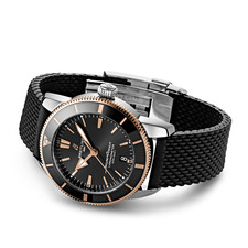 BREITLING SUPEROCEAN HERITAGE B20 AUTOMATIC 44 BLACK DIAL WATCH UB2030121B1S1 3