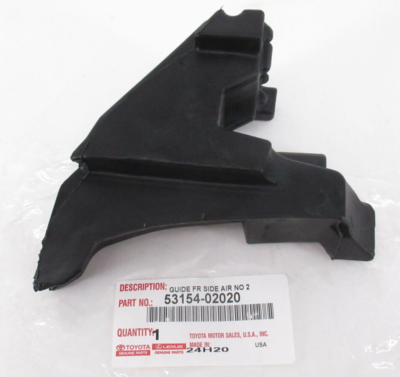Genuine OEM Toyota 53154-02020 Left Front Fender Guide 2014-2019
