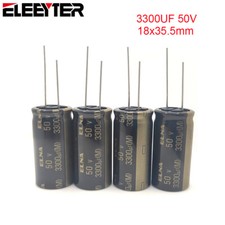 4pcs 3300uF 50V 18x35.5mm RA3 85? ELNA HIFI Fever Audio Electrolytic Capacitors