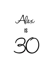 30th birthday cookie Stamp Number 30 Custom Name Dirty 30