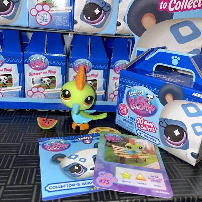 Littlest Pet Shop Gen 7 SERIES 2 Blind Box  #75 Bird Green Blue Watermelon Pet
