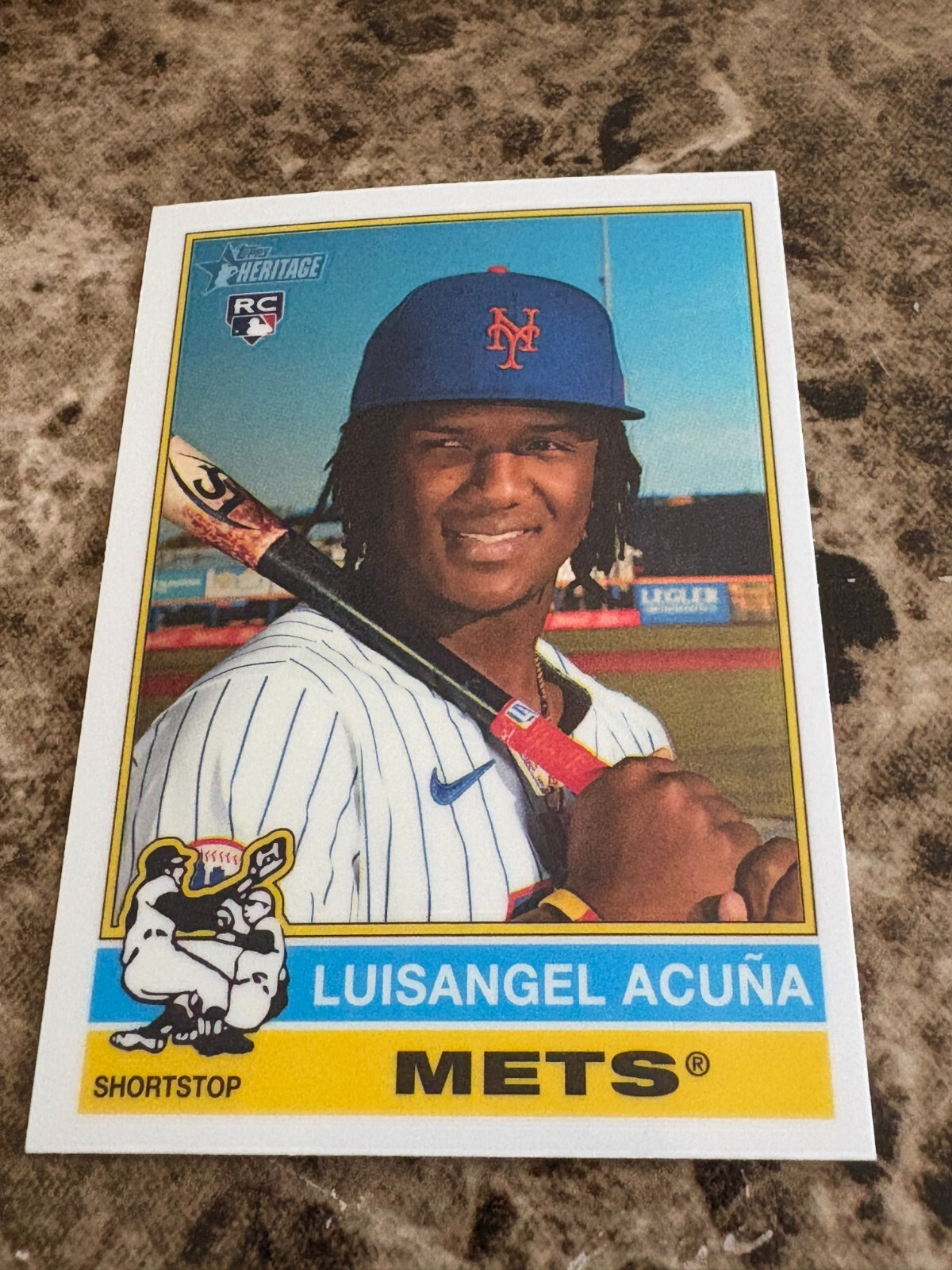 LUISANGEL ACUNA 2025 Topps Heritage Chrome #274 Mets Rookie
