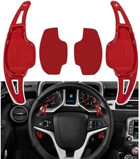 Bazech Steering Wheel Paddle Shifter Trim Cover Fit for Chevrolet Camaro 12-15