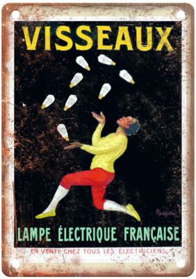 Lampe Électrique Française Vintage Liquor Poster Reproduction Metal Sign E693