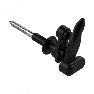 Arrêt marseillais - à visser - avec butée amortissante - noir TIRARD