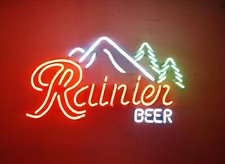 20"x16" Rainier Beer Mountain Jokul Tree Flex LED Neon Sign Light Lamp Bar Club