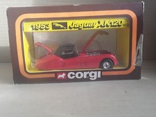 Corgi 50's Classics 803 1953 Jaguar XK120 Red with Black hood FREE P&P