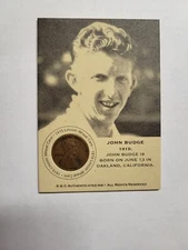 John Budge Authenticated Ink 1915 Wheat Penny Birth Card