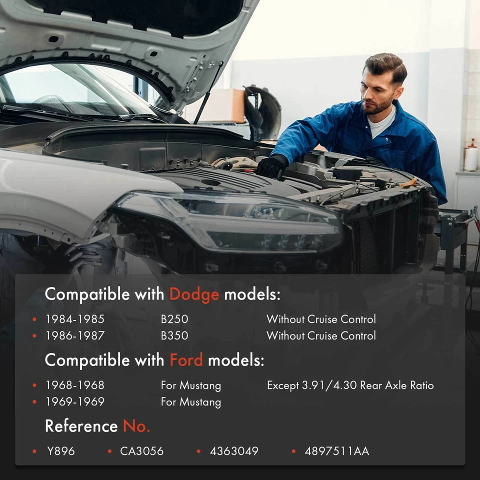 Cable velocímetro 92 pulgadas para Ford Mustang 1968-1969 Dodge B250 1984-1985 B350 Foto 2 de 4