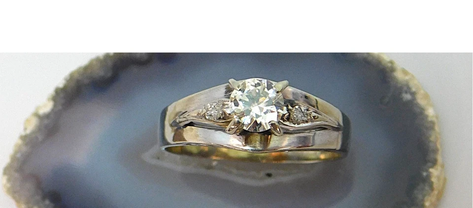 White Gold 16 Kt Diamond Wedding Set 0.60 CTTW Scroll Style 8.5 Size - Image 2 of 4