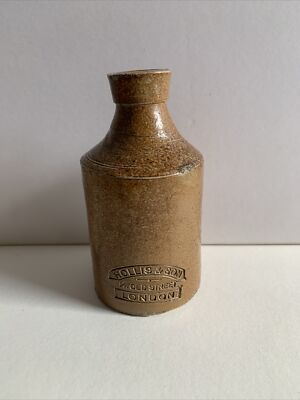 Hollis & Son London. Stoneware Bottle 12.5cm/5  Height. 