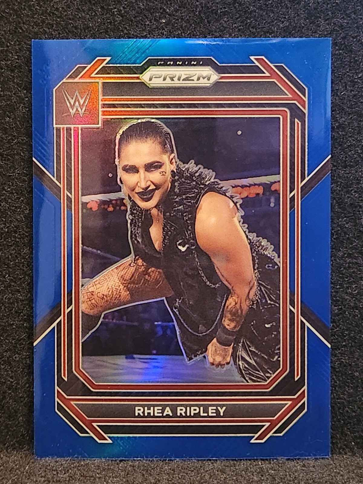 Rhea Ripley #006/199 2023 Panini Prizm WWE Blue Prizm #134 SmackDown