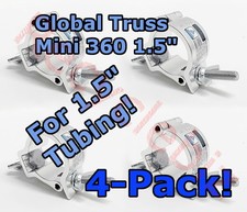 4-Pack NEW Global Truss Mini 360 1.5 Clamp for 1.5" Tubing Same Day Shipping