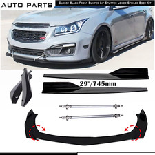 Front Bumper Lip Spoiler Splitter Side Skirt Strut Rod For Chevrolet Chevy Cruze