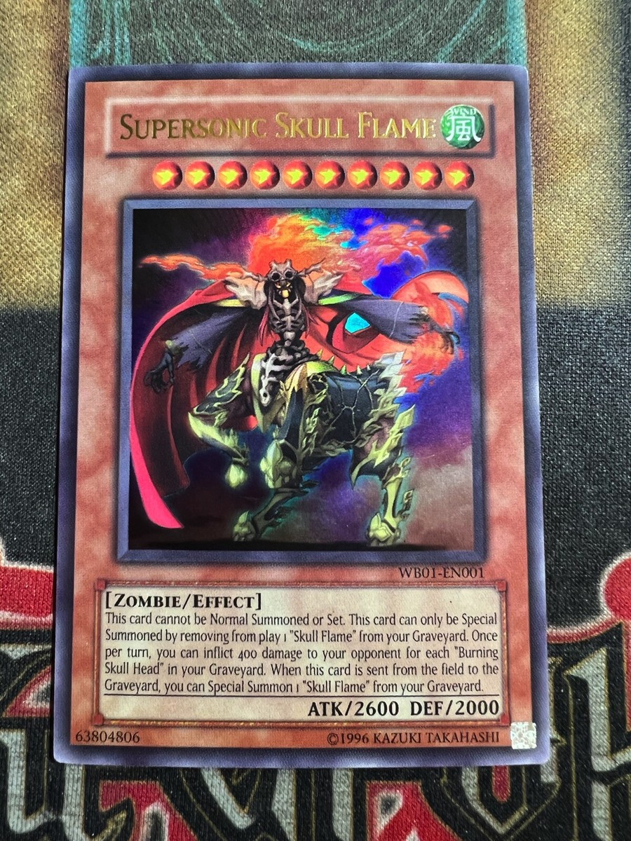 Yugioh Supersonic Skull Flame WB01-EN001 Ultra Rare Promo LP | eBay
