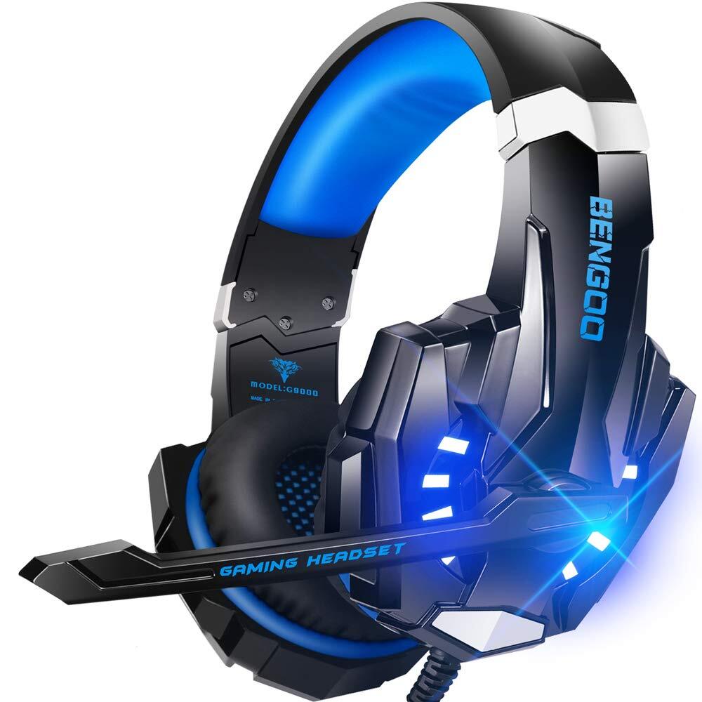 Pro G9000 3.5mm Gaming Headset with LED Lights for PC-image