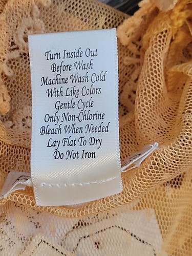 Kandy Kiss Girls Shirt Large Yellow Gold Lace Blouse & Cami Dressy 2 Piece Set - Picture 19 of 24