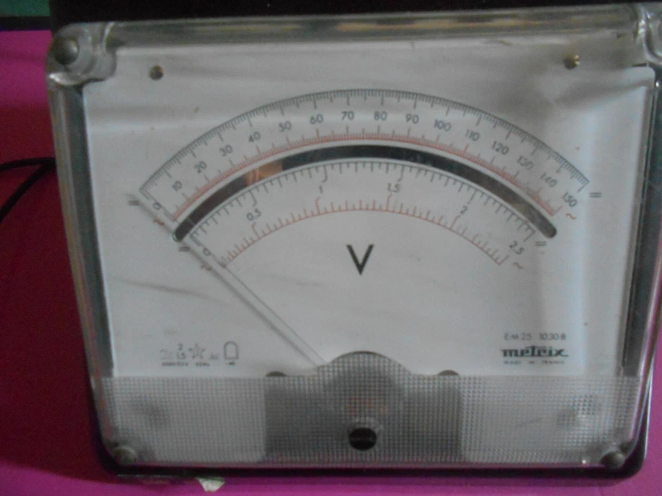 Ancien multimètre voltmètre ohmmètre  Metrix  EM 25- 1030B - Photo 3/4