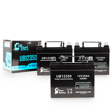 3-pack Pride mobility scooter Battery UB12350 12V 35Ah Sealed Lead Acid SLA AGM
