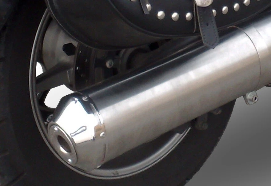 Yamaha Xvs 1300 Midnight Star 2006-14 GPR Inox Bomb Homologada Silencioso - Imagen 3 de 3