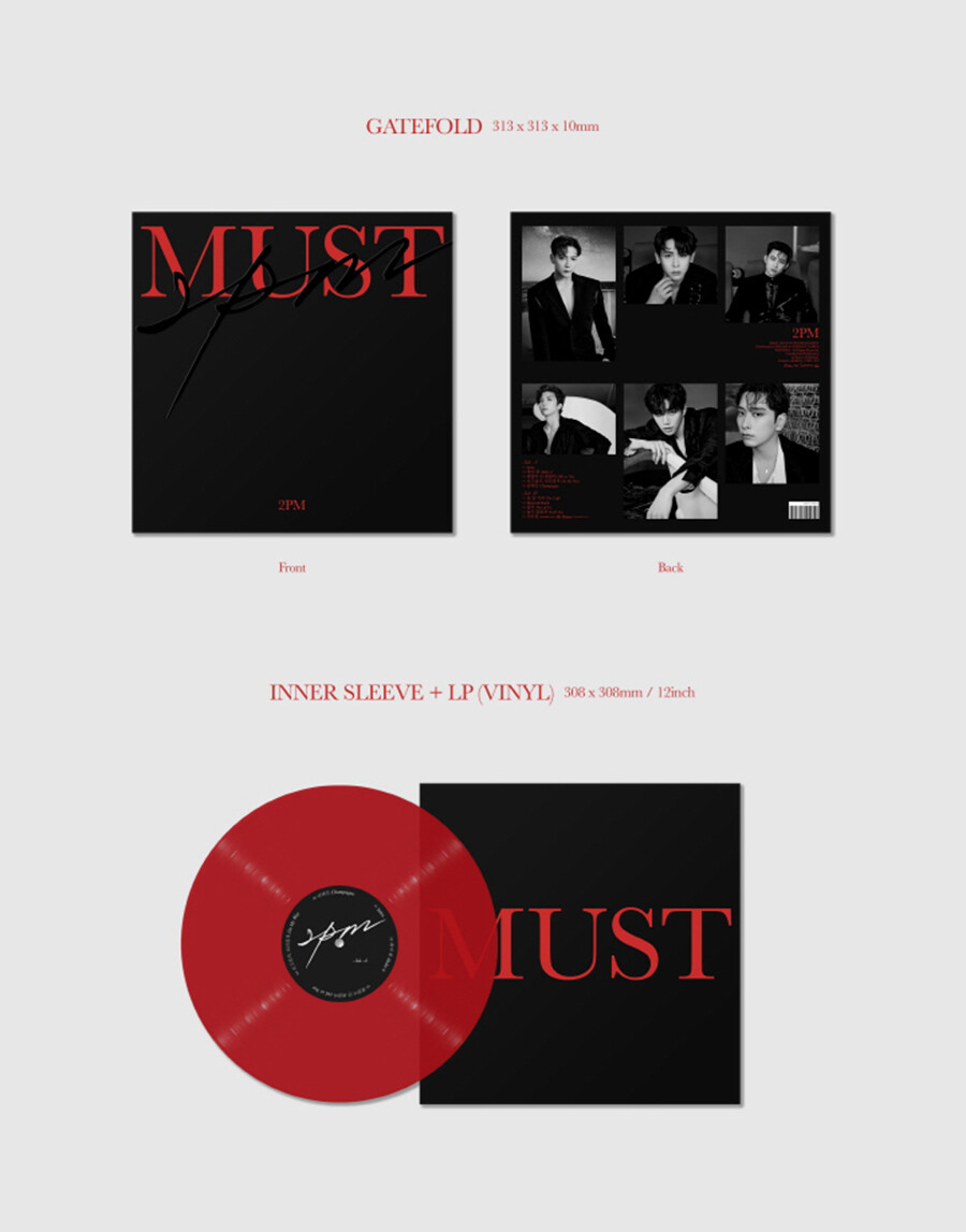 2PM [MUST] 7th Album LP Ver LP+6 Card+12 Paper+Film+5 Lyrics