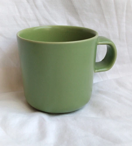 Scandinavian Hoganas Keramik Sweden Green Mug 3.5”