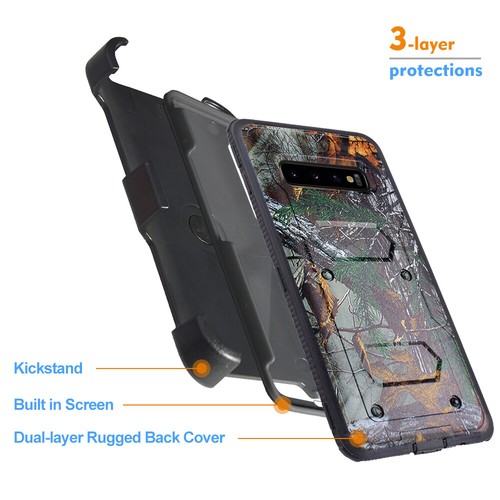 Value Pack+ Samsung Galaxy S10/S10Plus/S10e Shockproof Case w Belt Clip Holster - Bild 16 von 21