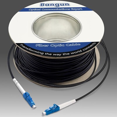 100 Feet 30 Meters LC to LC Outdoor Armored Simplex Fiber Patch Cable Single ...