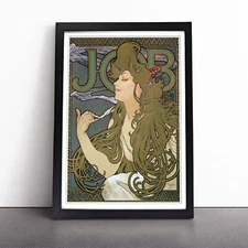 Alphonse Mucha Job Wall Art Print Framed Canvas Picture Poster Decor Living Room