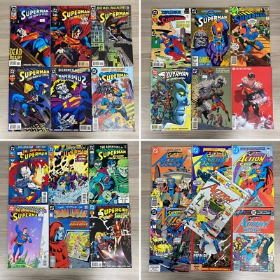 Bündel Aus 25 Dc Comics Comic Bücher Superman Action Comics Supergirl Superboy