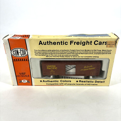 1/87 Ho Scale Authentic Freight Cars Con-Cor Union Pacific w/ Box