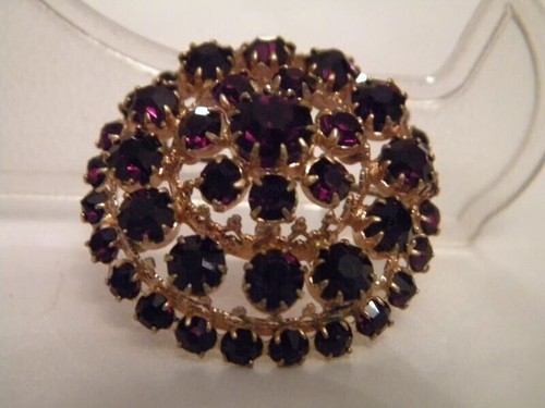 Broche Tchèque Tchécoslovaquie Vintage Bijouterie d5676