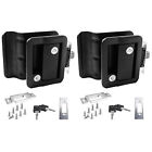 2 Black Rv Paddle Entry Door Lock Latch Handle Knob Deadbolt Camper Trailer New