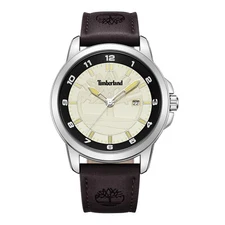 Timberland Men's Analog Watch With Date Indicator With Leather Band TDWGB9002101