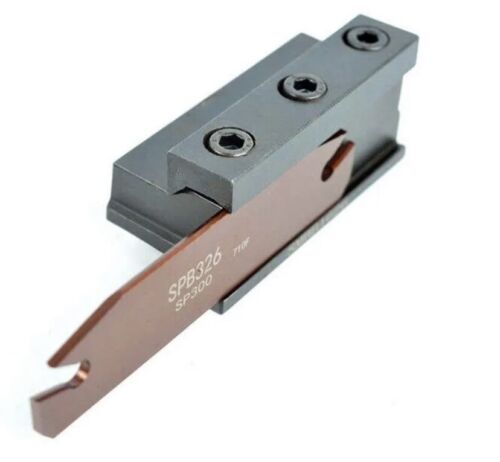GTN-3 SP300 Insert Lathe Cut Off Grooving Parting Tool Holder + SMBB1626+SPB26-3 - Picture 6 of 10