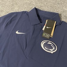 Nike Penn State On Field Coach Sideline Polo Mens M NWT