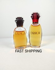 2 VTG Design By PAUL SEBASTIAN FINE PARFUM MINI PERFUME .25 oz SPLASH Travel