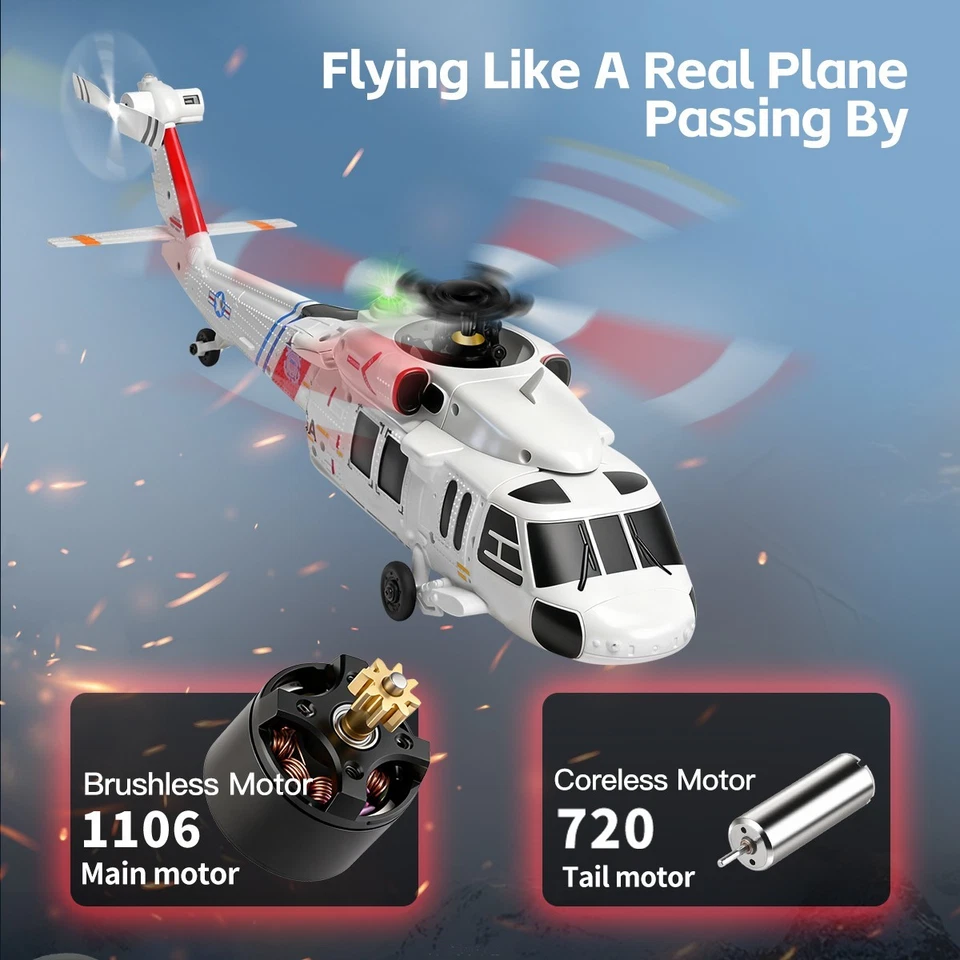 WLtoys K270 4-CH RC Helicopter,Blackhawk UH-60,6-Axis Gryo,2.4GHz,Optical Flow - Image 4 of 4