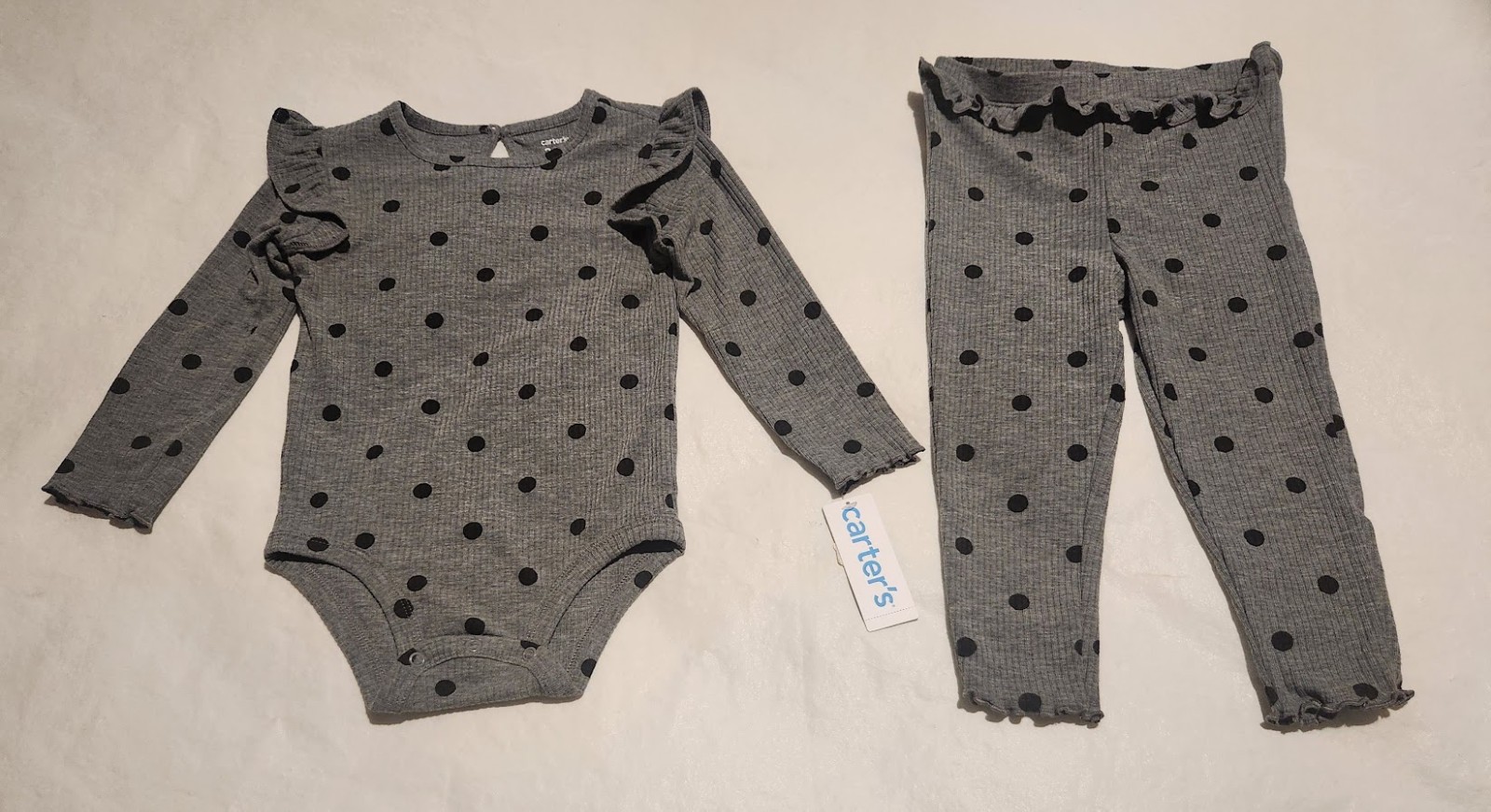 NWT Carter's Polka Dot Bodysuit Pants Outfit 2PC Set Baby Girl