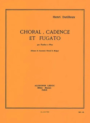 Choral, cadence et fugato pour trombone et piano | Henri Dutilleux | Buch