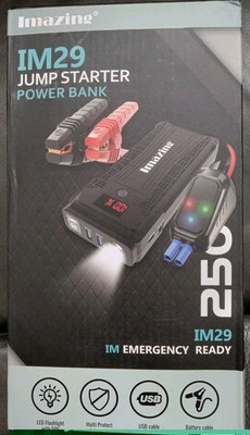 Imazing IM29 Portable Car Jump Starter 2500A Peak 20000mAH USB Power Bank NIB!