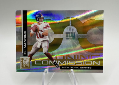 Eli Manning 2007 Donruss Elite Zoning Commission Gold /1000 Giants #ZC-12