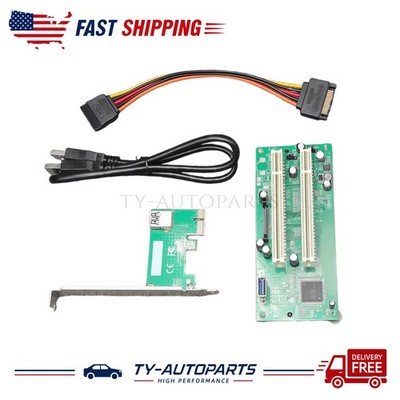 PCI-Express PCI-e to PCI Adapter Card PCIe to Dual Pci Slot Expansion Card US!