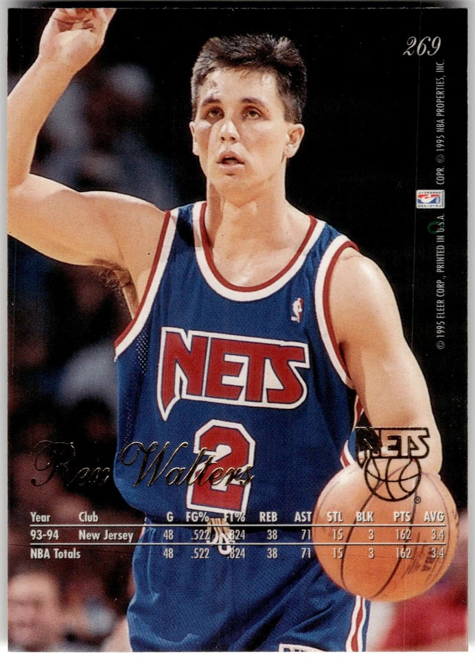 1994-95 Flair #269 Rex Walters - Image 2 of 2