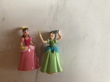 Vintage Polly Pocket Disney Cinderella Two Ugly Sisters Figuren 1995 sehr guter Zustand